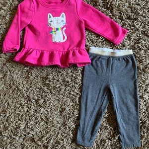 12M crew sweater and leggings